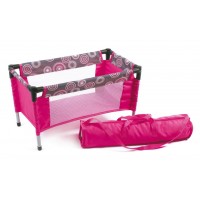 Kelioninė lėlių lovytė (Hot Pink Pearls)